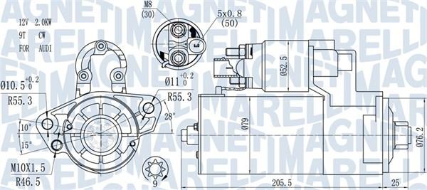 Magneti Marelli 063721521010 - Стартер vvparts.bg