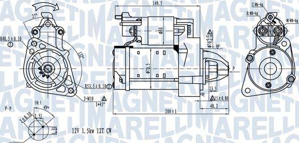 Magneti Marelli 063721527010 - Стартер vvparts.bg