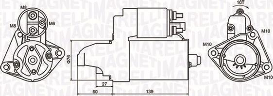 Magneti Marelli 063721050010 - Стартер vvparts.bg