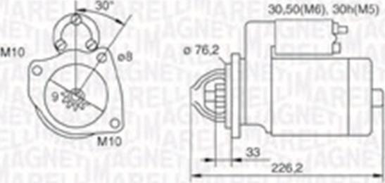 Magneti Marelli 063721067010 - Стартер vvparts.bg