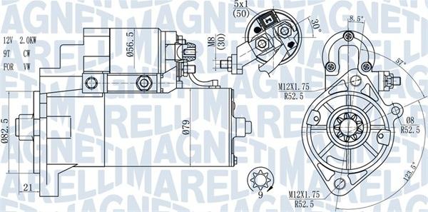 Magneti Marelli 063721165010 - Стартер vvparts.bg