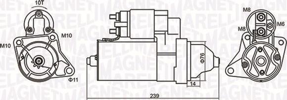 Magneti Marelli 063721107010 - Стартер vvparts.bg