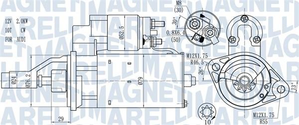 Magneti Marelli 063721114010 - Стартер vvparts.bg