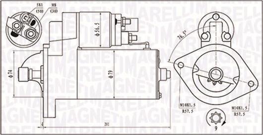 Magneti Marelli 063721135010 - Стартер vvparts.bg