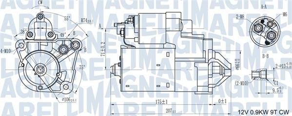 Magneti Marelli 063721179010 - Стартер vvparts.bg