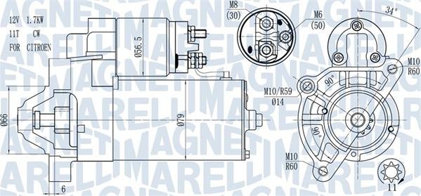 Magneti Marelli 063721177010 - Стартер vvparts.bg