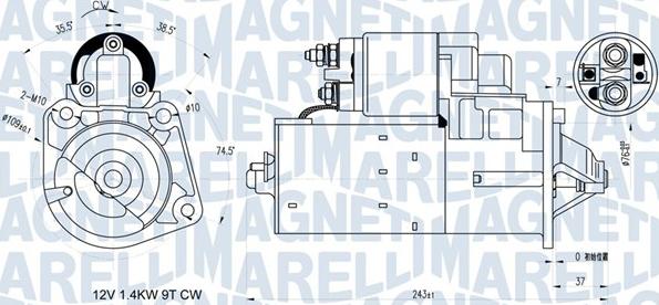 Magneti Marelli 063721398010 - Стартер vvparts.bg