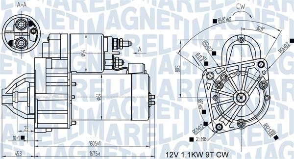 Magneti Marelli 063721345010 - Стартер vvparts.bg