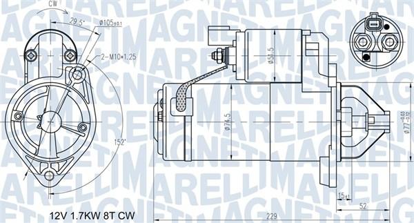 Magneti Marelli 063721365010 - Стартер vvparts.bg