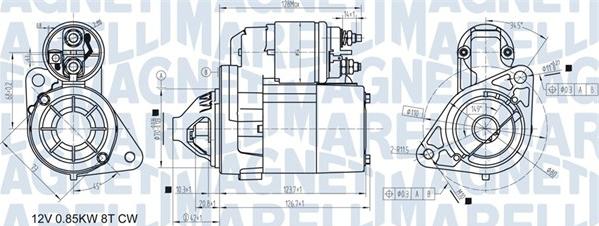 Magneti Marelli 063721307010 - Стартер vvparts.bg