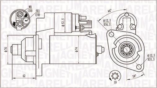 Magneti Marelli 063721323010 - Стартер vvparts.bg