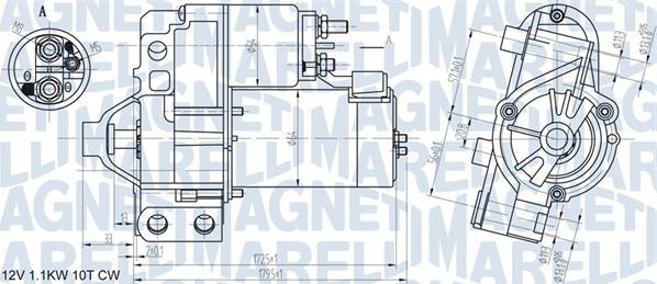 Magneti Marelli 063721290010 - Стартер vvparts.bg