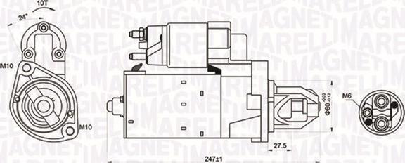 Magneti Marelli 063721249010 - Стартер vvparts.bg