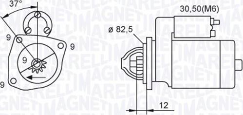 Magneti Marelli 063721264010 - Стартер vvparts.bg