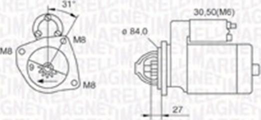 Magneti Marelli 063721203010 - Стартер vvparts.bg