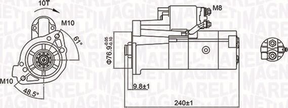 Magneti Marelli 063721221010 - Стартер vvparts.bg