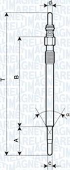 Magneti Marelli 062900047304 - Подгревна свещ vvparts.bg