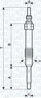 Magneti Marelli 062900053304 - Подгревна свещ vvparts.bg