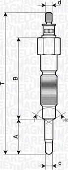 Magneti Marelli 062900142304 - Подгревна свещ vvparts.bg