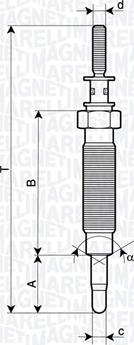 Magneti Marelli 062900134304 - Подгревна свещ vvparts.bg