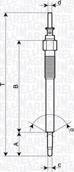 Magneti Marelli 062900135304 - Подгревна свещ vvparts.bg