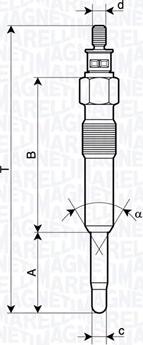 Magneti Marelli 062900126304 - Подгревна свещ vvparts.bg