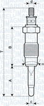 Magneti Marelli 062500300304 - Подгревна свещ vvparts.bg