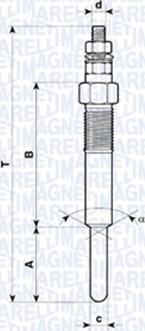 Magneti Marelli 062583101304 - Подгревна свещ vvparts.bg