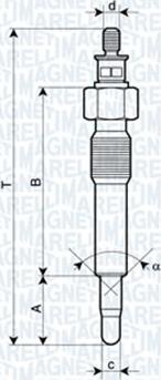 Magneti Marelli 062583202304 - Подгревна свещ vvparts.bg