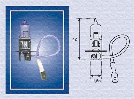 Magneti Marelli 002564100000 - Крушка с нагреваема жичка, работен фар vvparts.bg