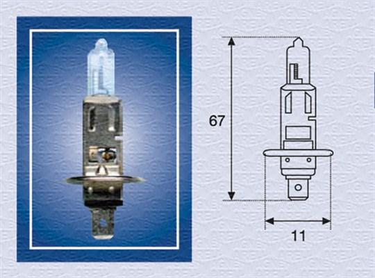 Magneti Marelli 002561100000 - Крушка с нагреваема жичка, фар за дълги светлини vvparts.bg