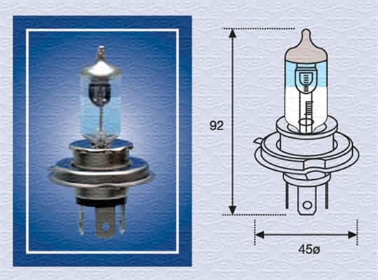 Magneti Marelli 002585100000 - Крушка с нагреваема жичка, фар за дълги светлини vvparts.bg