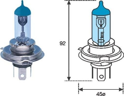 Magneti Marelli 002602100000 - Крушка с нагреваема жичка, фар за дълги светлини vvparts.bg