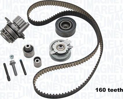 Magneti Marelli 341404080002 - Водна помпа+ к-кт ангренажен ремък vvparts.bg