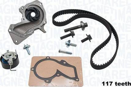 Magneti Marelli 341405780001 - Водна помпа+ к-кт ангренажен ремък vvparts.bg