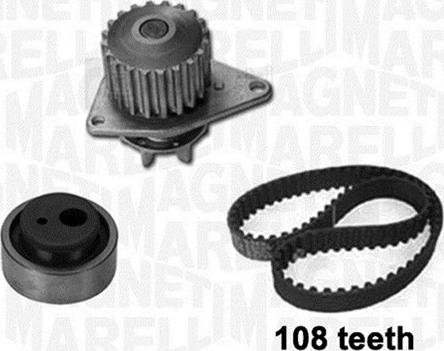 Magneti Marelli 341401950001 - Водна помпа+ к-кт ангренажен ремък vvparts.bg