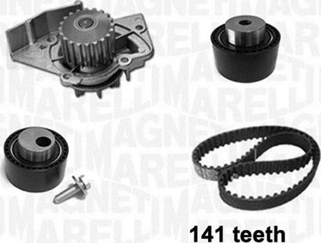 Magneti Marelli 341401900001 - Водна помпа+ к-кт ангренажен ремък vvparts.bg