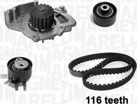 Magneti Marelli 341401690001 - Водна помпа+ к-кт ангренажен ремък vvparts.bg