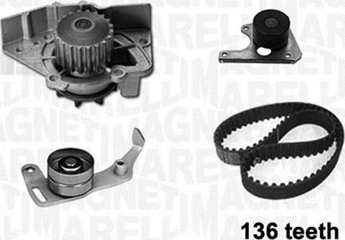 Magneti Marelli 341402080001 - Водна помпа+ к-кт ангренажен ремък vvparts.bg