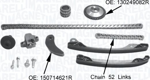 Magneti Marelli 341500001360 - Комплект ангренажна верига vvparts.bg