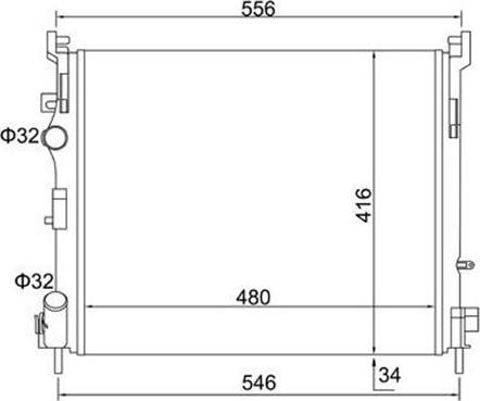 Magneti Marelli 359000391010 - Радиатор, охлаждане на двигателя vvparts.bg