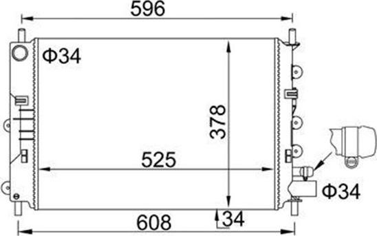 Magneti Marelli 359000391850 - Радиатор, охлаждане на двигателя vvparts.bg