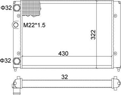 Magneti Marelli 359000300440 - Радиатор, охлаждане на двигателя vvparts.bg