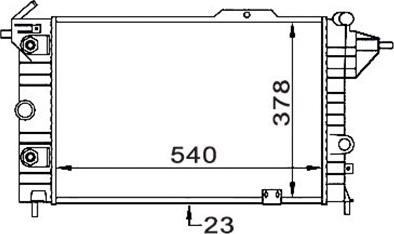 Magneti Marelli 359000300600 - Радиатор, охлаждане на двигателя vvparts.bg