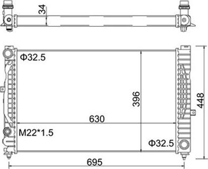 Magneti Marelli 359000300770 - Радиатор, охлаждане на двигателя vvparts.bg