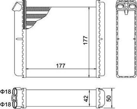 Magneti Marelli 359000391960 - Топлообменник, отопление на вътрешното пространство vvparts.bg