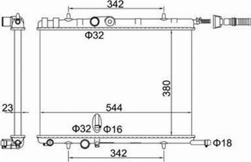 Magneti Marelli 359000301090 - Радиатор, охлаждане на двигателя vvparts.bg