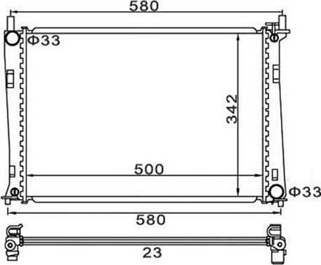 Magneti Marelli 359000301830 - Радиатор, охлаждане на двигателя vvparts.bg