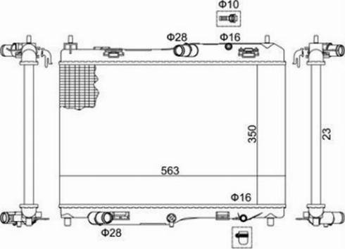 Magneti Marelli 359000391820 - Радиатор, охлаждане на двигателя vvparts.bg