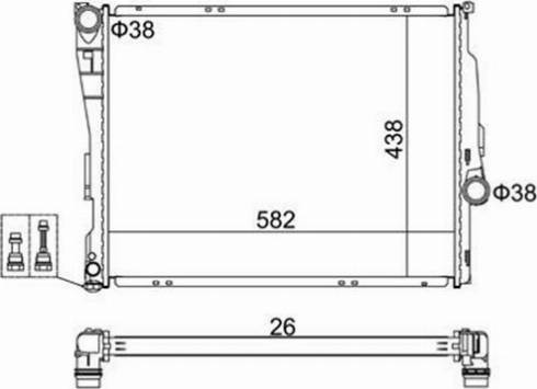 Magneti Marelli 359000302090 - Радиатор, охлаждане на двигателя vvparts.bg